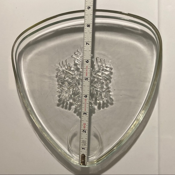 VTG Indiana Glass Atomic Snowflake Snack Plates (2 - Picture 8 of 8